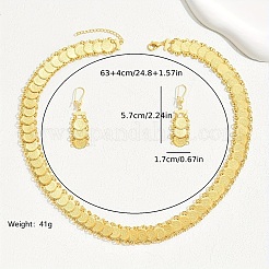 Модные комплекты из латунных монет и серег для женщин SO1186