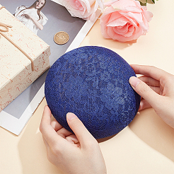 Круглая шляпа-фантаст из искусственной конопли для шляпной мастерской&nbsp;AJEW-WH0472-45C-01