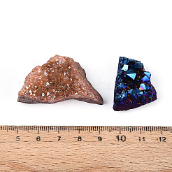 8~12 шт. гальванически покрытая натуральная аметистовая жеода в форме рога изобилия.&nbsp;G-N360-03A