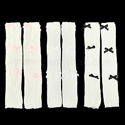 3 пара 3-х стилевых хлопковых рукавов-ножек с бантом AJEW-CY0001-28