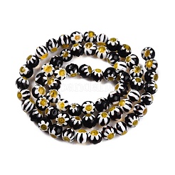 Круглые Millefiori стеклянные бусины нити&nbsp;LK-P001-31