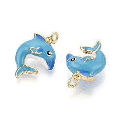 Латунь эмаль подвески&nbsp;KK-T072-22G