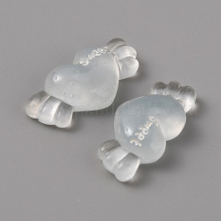 Cabochons en résine transparente&nbsp;RESI-WH0035-04E