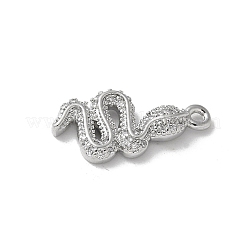 Латунные микропаве прозрачные подвески с фианитом&nbsp;LS-KK-S505-04P-01