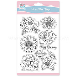 Individuelle transparente Stempel aus PVC-Kunststoff&nbsp;DIY-WH0448-0795