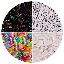 200 г 4 стиля прозрачные акриловые бусины&nbsp;MACR-SZ0001-16