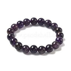 Natürlichen Amethyst Stretch-Armbänder&nbsp;X-B073-2