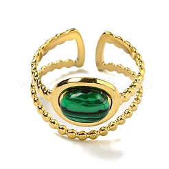 Ионное покрытие (ip) 304 нержавеющая сталь открытые манжетные кольца RJEW-C079-10G