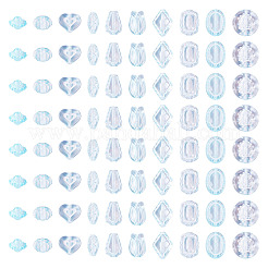 100 г прозрачных акриловых бусин&nbsp;OACR-TA0003-22C