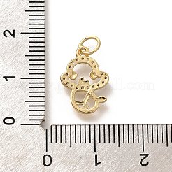 Cremagliera placcatura micro ottone spianare pendenti zirconi&nbsp;KK-H508-28G-09