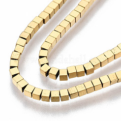 Electroplate non magnetici ematite sintetico fili di perline&nbsp;G-T114-86G
