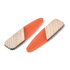 Большие подвески из смолы и дерева&nbsp;RESI-T035-18