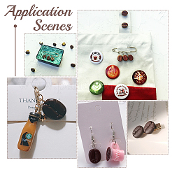 120 шт. кабошоны из непрозрачной смолы для декодирования&nbsp;RESI-NB0001-93