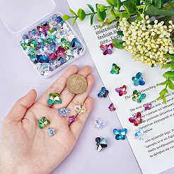 60шт. 15 подвески из фактурного стекла&nbsp;GLAA-GA0001-61