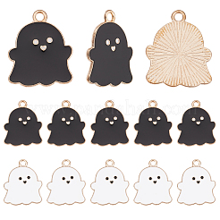 80шт 2 цвета сплава эмалевые подвески&nbsp;ENAM-SC0006-81