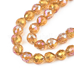 Гальванизируйте прозрачное стекло бисер нитей&nbsp;EGLA-N002-26-C02