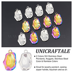 12 шт. подвески из нержавеющей стали 304 двух цветов&nbsp;STAS-UN0039-62