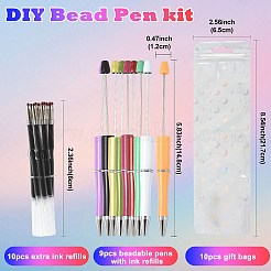 9шт шариковая ручка из АБС-пластика AJEW-FS0001-43C