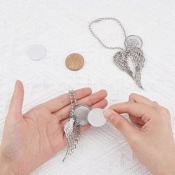 2 стиль тибетский стиль сплав термоперенос сублимационный подвесной кулон украшения HJEW-FH0001-38