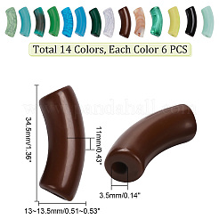 84 Stück 14 Stil undurchsichtige Acrylperlen&nbsp;SACR-PH0001-63