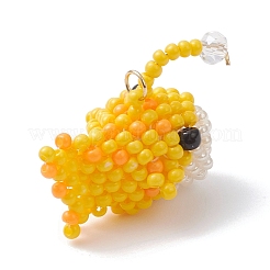 Подвески в виде рыб-фонарей из стеклянных бус PALLOY-MZ01041-01