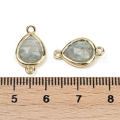 Подвески-коннекторы из натурального амазонита с граненой отделкой&nbsp;G-L514-048P-07