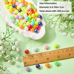 150 g de perles acryliques opaques&nbsp;OACR-SZ0001-70