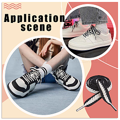 12 пара шнурков из поликоттона и пластика цвета пшеницы&nbsp;FIND-FG0005-24B