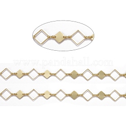 Catene a maglia romboidale in ottone fatte a mano&nbsp;CHC-I036-07G