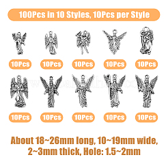 100шт 10 стиля подвески из сплава в тибетском стиле&nbsp;FIND-DC0004-24