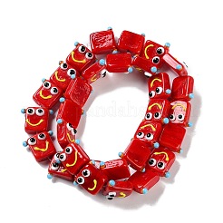 Бусы лэмпворк ручной работы LAMP-Q036-07F