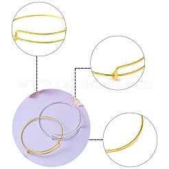 Изготовление железных браслетов 20 шт. 2 цветов&nbsp;BJEW-YW0001-13