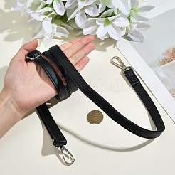 1 шт. регулируемых ремней для сумки из искусственной кожи черного цвета&nbsp;AJEW-CL0002-19P