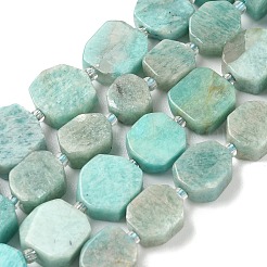 Природных амазонит бисер нитей G-I394-D26