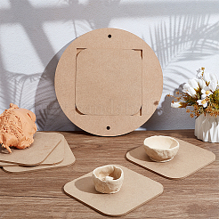 Древесноволокнистая плита средней плотности (мдф) переносная глиняная расклинивающая доска со встроенной&nbsp;AJEW-PH0006-65C