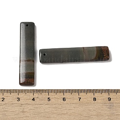 天然ピカソジャスパーペンダント  長方形チャーム  48x10.5~11x4~4.5mm  穴：1.2mm&nbsp;G-Q161-07A