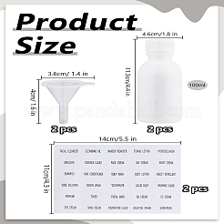2 шт. бутылки для лабораторных жидких реагентов из полиэтилена высокой плотности&nbsp;FIND-LP0005-20