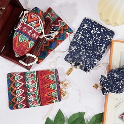 20 pz. 2 sacchetti di imballaggio in cotone vintage con coulisse in 14.5x10x0.5 colori&nbsp;ABAG-GF0001-21