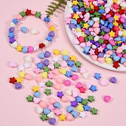 1500шт 15 стиля непрозрачные акриловые бусины SACR-SZ0001-13