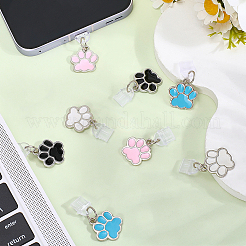 8 шт. 4-х цветные силиконовые мобильные заглушки от пыли&nbsp;FIND-CN0002-06