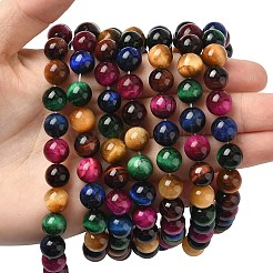 Природных тигровый глаз бисер нитей G-G101-10mm-6