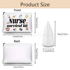 Косметички из искусственной кожи с принтом медсестры AJEW-WH20027-002