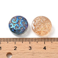 Гальваническим стеклянные бусины EGLA-H002-B-M