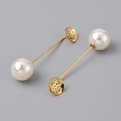 Фурнитура для броши из латуни&nbsp;KK-WH0035-87B