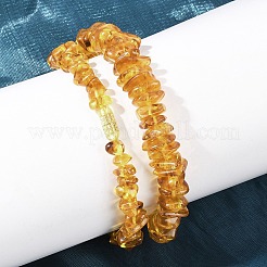 Ожерелья из бисера с натуральной янтарной крошкой&nbsp;NJEW-L466-03B