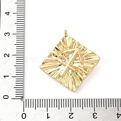 Латунные микропроволочные кубические циркониевые подвески из эмали&nbsp;KK-L250-08G-10