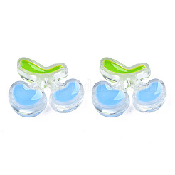 Прозрачные бусины из акриловой эмали&nbsp;X-TACR-N012-006