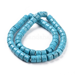 Синтетический бирюзовый шарик колонки пряди G-E266-04B