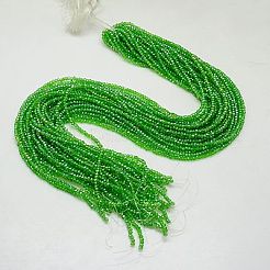 Стеклянные бусины с гальваническим покрытием &nbsp;X-EGLA-F003-C16