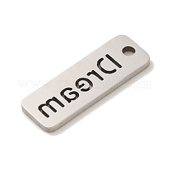Pendentifs en acier inoxydable 201 anti-ternissement&nbsp;STAS-E217-39C-P